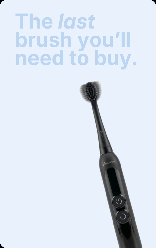 The last brush you will need to buy — ApexSonic electric toothbrush